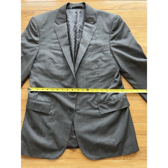BLACK LABEL Ralph Lauren Wool Blazer Grey Size 42R Sport Coat Notch Lapel - Picture 10 of 14